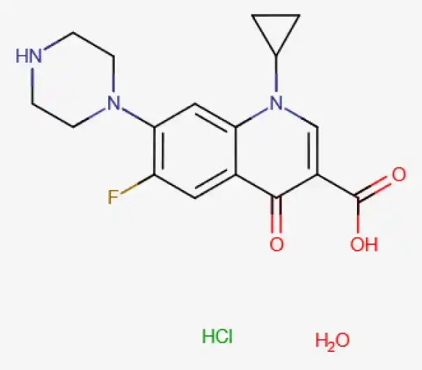 Ciprofloxacin HCl Structure